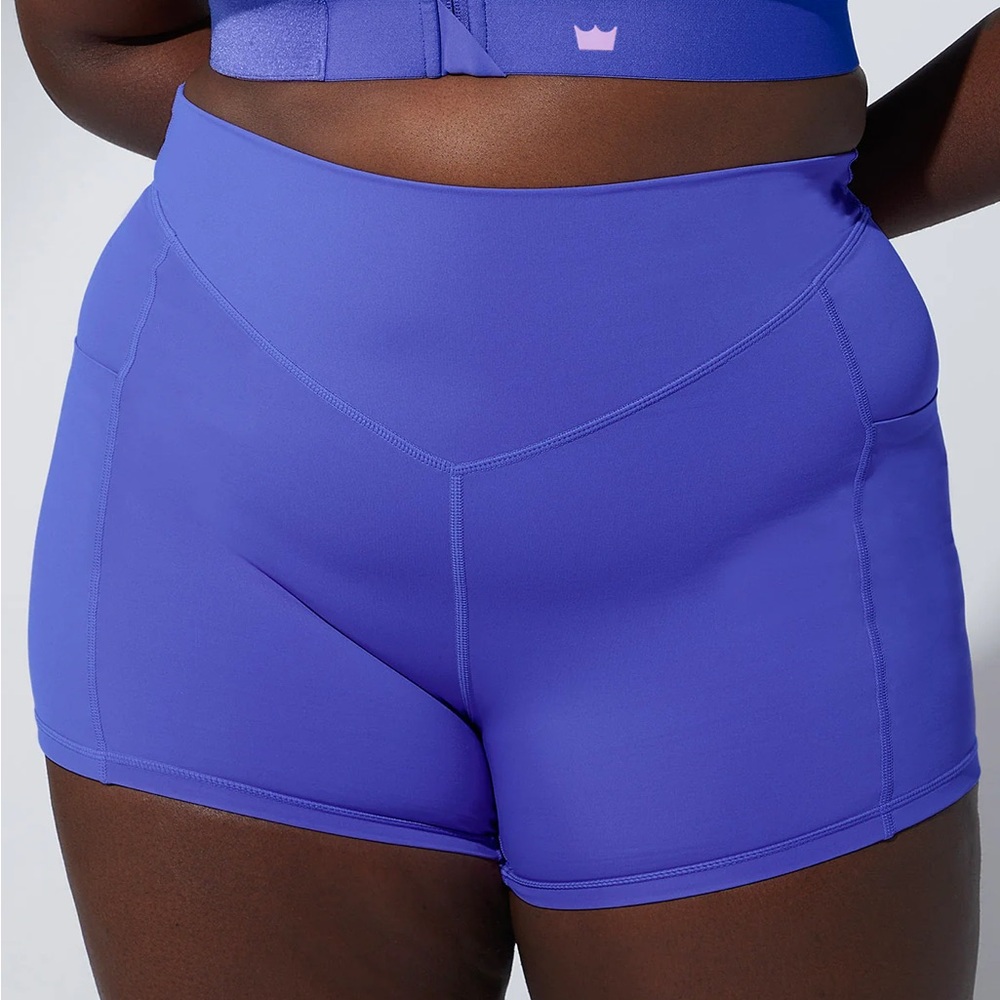 SHEFIT Running Short Liner in Dazzling Blue